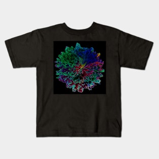 Black Panther Art - Flower Bouquet with Glowing Edges 18 Kids T-Shirt